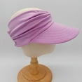thumbnail image 4 of ZQUUVOU Kids Girls Boys Sun Visor Hats Packable Hat Cotton Sports Summer Golf Visor Hat Sunscreen Breathable Beach Hat Purple, 4 of 5