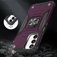 thumbnail image 4 of Designed for Motorola Moto G Stylus 5G 2024 Armor Hybrid with Ring Holder Kickstand Shockproof Heavy-Duty Durable Rugged Dual Layer Phone Case Cover [Purple], 4 of 9