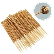 SHINYPASING Candy Stick Khaki Bamboo 30Pcs