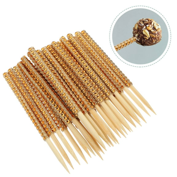 Raindrops 30 Pcs Apples Candy Holder Sticks Caramel Cake Sticks 15.00X0.50X0.50CM