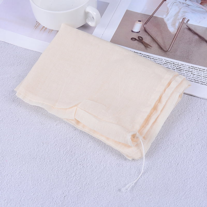 1PC Reusable Milk Strainer Bag Tea Coffee Filter Cheese Mesh Cloth High Quality 
