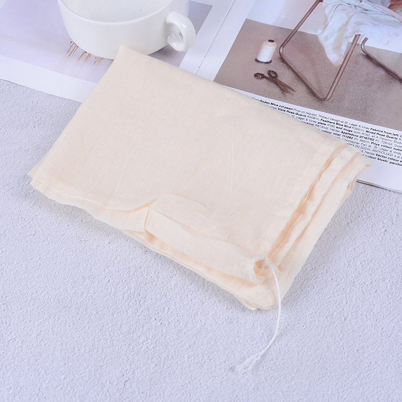 Reusable nut almond milk strainer bag tea coffee juice filter cheese mesh cloth/'