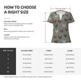 thumbnail image 5 of Naloa Rooster Print T-Shirts Short Sleeve V Neck Tees for Women Fashion Tops Trendy Lightweight Soft Casual Summer Outfits Clothes, 5 of 5