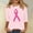 Pink, variant on Breast Cancer Print Tops Casual Pullover Blouse Wowen's Graphic Tees Long Sleeve Shirts Fall Winter Crewneck Comfy Shirts Pink XXL