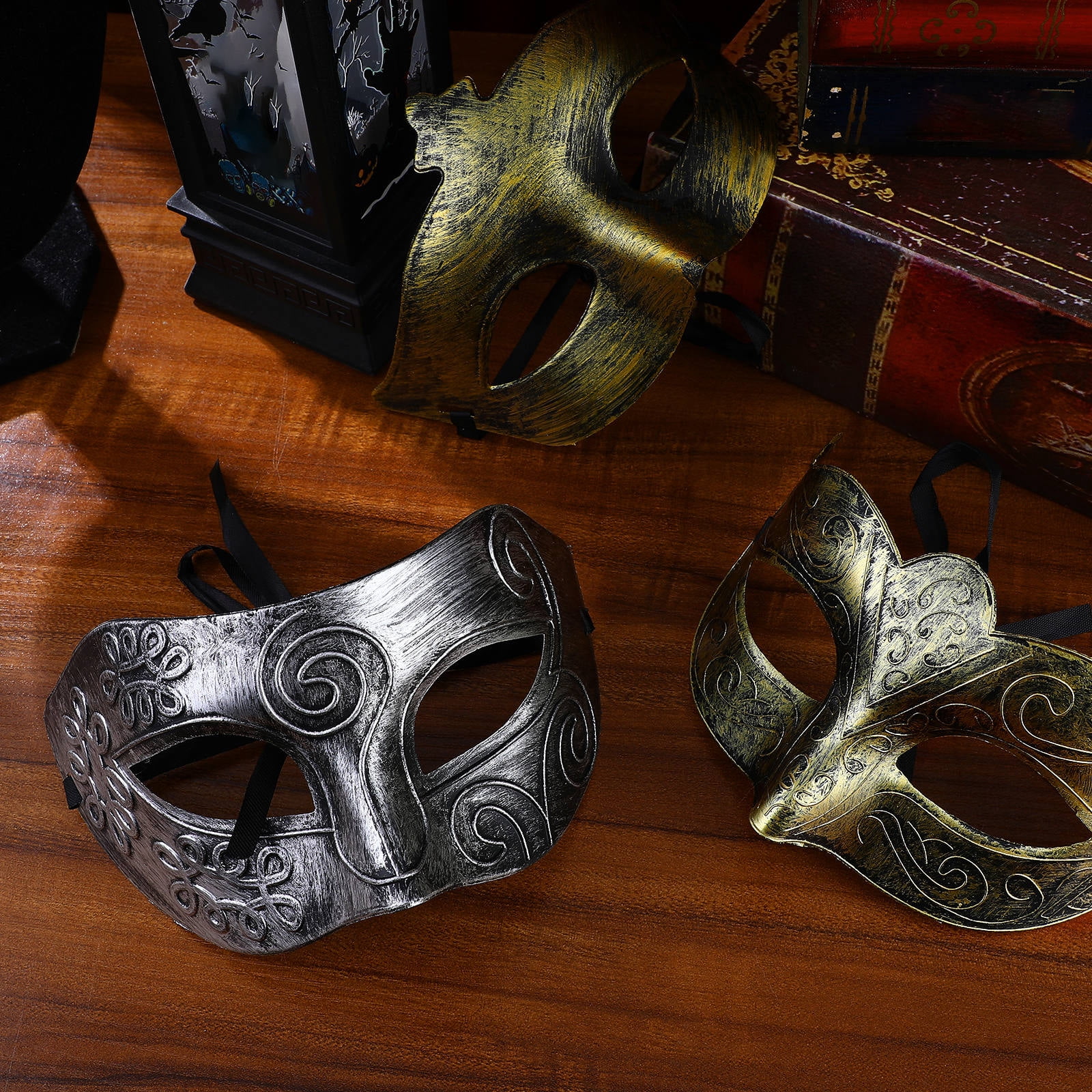 KAKOWELY 8Pcs Assorted Color Half Face Masks for and Masquerade