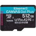 thumbnail image 1 of MicroSDXC Go Plus Kingston 512GB Adaptador C10 UHS-I U3 V30, 1 of 3