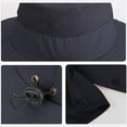 thumbnail image 4 of Bxaolu Wide Brim Sun Hat, New Solar Fan Hat Sun Fishing Hat for Men Women with Solar Powered Panel Fans Built in USB Charging Fishing Hat with Neck Flap, Black, 4 of 8