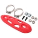 thumbnail image 3 of Escudo térmico de escape Soledad con abrazadera 2x protector de tubo para motocicleta Rojo, 3 of 6