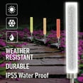 thumbnail image 5 of Bell+Howell Solar Outdoor Lights Solar Color Changing Lights Glimmer Stick 4 Pcs, 5 of 7