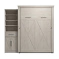 thumbnail image 2 of Bestar Key West Queen Murphy Bed with Wardrobe (94W) - Engineered Wood in White, 2 of 13