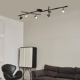 thumbnail image 2 of Globe Electric 6-Light Foldable Matte Black LED Integrated Track Light with Center Swivel Bars, Minimal Style, 2 of 9