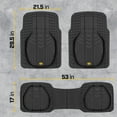 thumbnail image 6 of Cat Car Floor Mats for Trucks, Cars - Reservoir Deep Dish All-Weather Car Mats, Waterproof Automotive Floor Liners for Cars Trucks SUV, Universal Car Accessories, 6 of 8