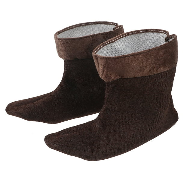 1 par de calcetines de forro polar para botas, suaves y cálidos, forros térmicos de repuesto para botas, para mujer y hombre, talla 43-45