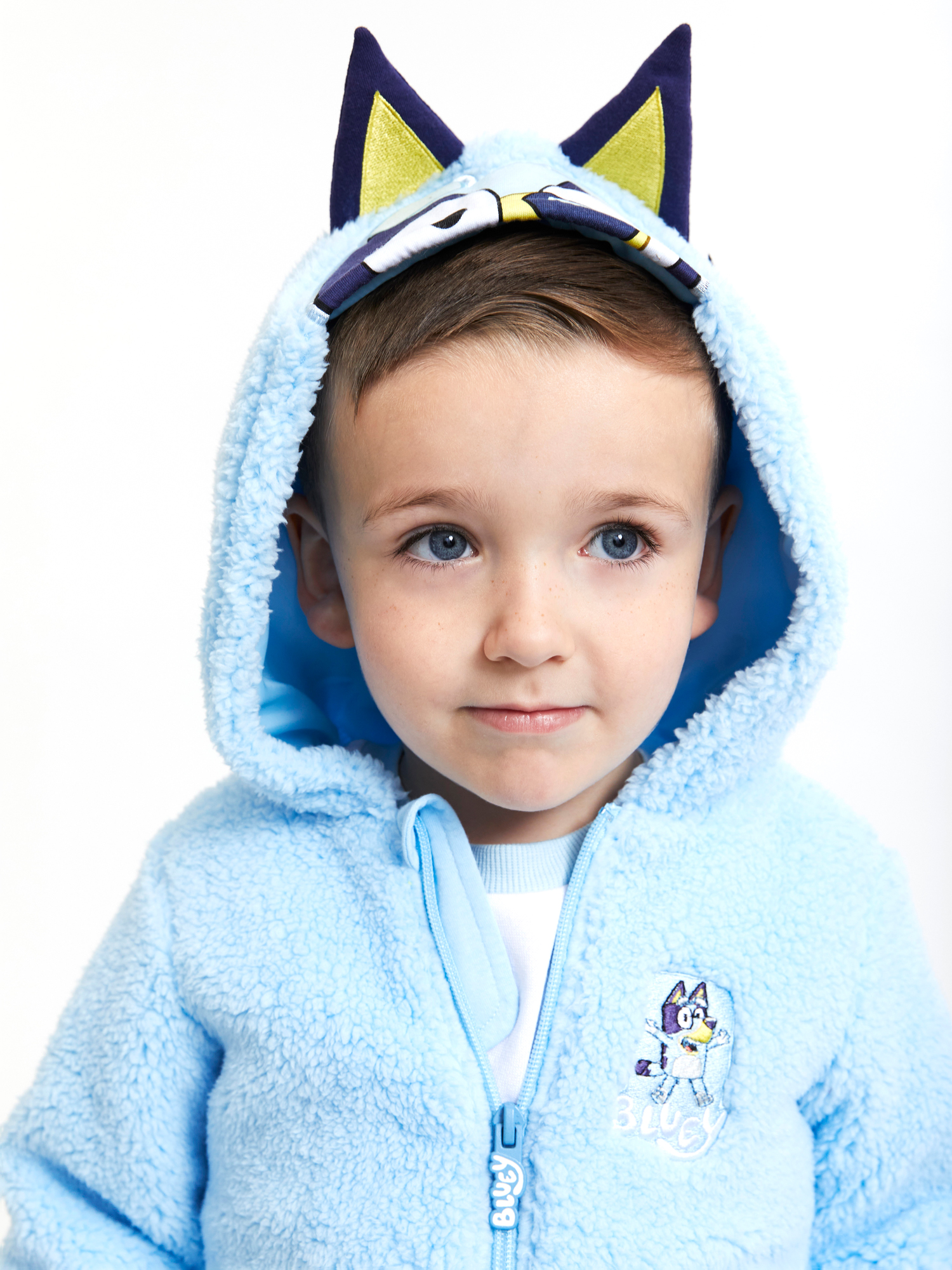 Bluey Toddler Cosplay Faux Sherpa Hoodie, Sizes 2T-5T