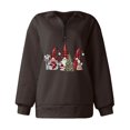 thumbnail image 4 of Sudaderas de Cuello Redondo de Navidad Para Mujer Moda Casual Manga Larga Plaid Impreso Tops Blusa Odeerbi ODB190808, 4 of 5