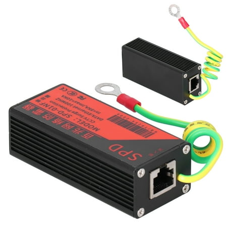 

Ymiko CCTV Surge Protection CCTV Surge Protection Anti‑Thunder Device Network Arrester Protector RJ45 Thunder Preventer CCTV Arrester