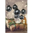 thumbnail image 2 of Serene Spaces Living Decorative Antique Platinum Mercury Glass Ball Ornament for Holiday Décor, Set of 6, 2 of 3