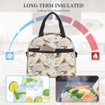 thumbnail image 4 of Naloa Little Birds Print Lunch Bag for Women & Men Insulated Lunch Box or Cooler Lunch Tote Bags for Work, Travel, Outdoor, 4 of 5