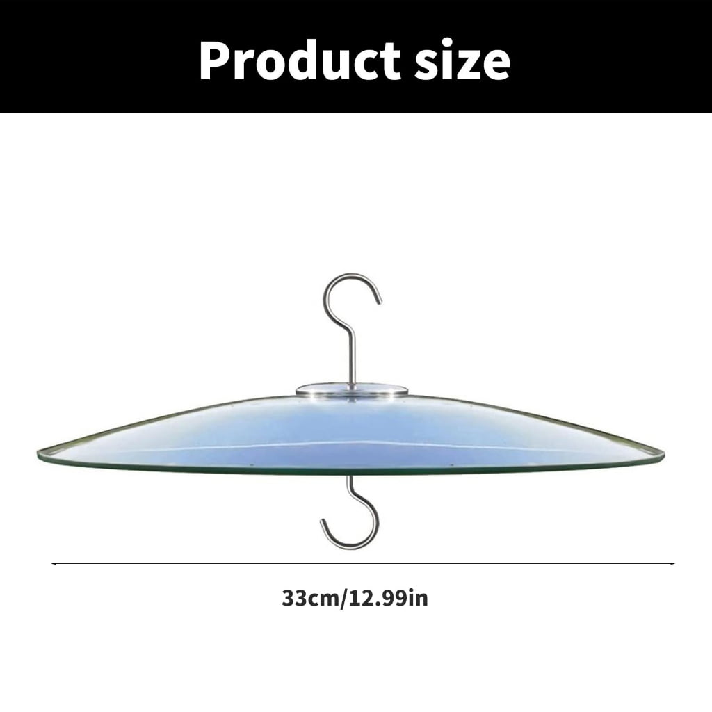 Hanging Bird Feeders Rain Covers 33cm Clear Dome Rain Covers Umbrella Outdoor Rain Protectors for Feeding Station
