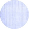 thumbnail image 1 of Ahgly Company Machine Washable Indoor Round Solid Blue Modern Area Rugs, 8' Round, 1 of 4