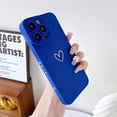 thumbnail image 5 of Designed for iPhone 14 Pro Max Case Cute Girly Sweet Heart Flower Pattern Soft Silicone Camera Protective Phone Case for iPhone 14 Pro Max (Blue), 5 of 12
