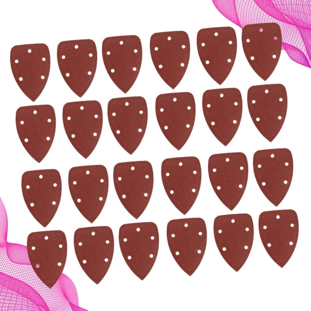 CTIRCHIU 40PCS Triangular Sandpaper with Holes Non Metal Polishing for Home Users