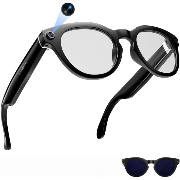 Gafas inteligentes AI con cámara HD de 8 MP, traducción en tiempo real
