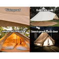 thumbnail image 3 of DANCHEL OUTDOOR 13ft=4M Cotton Canvas Waterproof Bell Tent with 2 Stove Jacks for Family Camping（4 Person）, 3 of 6