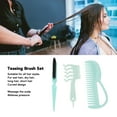 thumbnail image 3 of Hair Edge Brush, Teasing Brush Set Scalp Massaging Portable  For Beauty Salon, 3 of 8