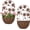 Flower, variant on 2PKs Wall Hanging Planter Decor Art with Hummingbirds, Metal Wall Mounted Planters Indoor Outdoor Wall Planter for Succulent Herb Home Garden Yard
