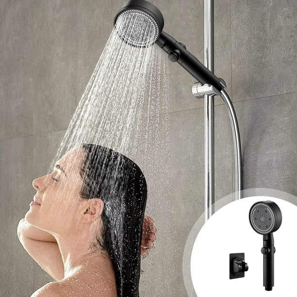 Shower High Pressure Handheld Showerhead Hard Water High Pressure 8 Spray Modes Handheld Shower For The Elderly
