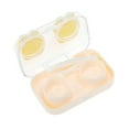 thumbnail image 2 of Unique Bargains 1 Set Contact Lens Case Contact Lens Container Contact Lens Carrier Cheese Pattern 2.76"x1.65"x1.1" Orange, 2 of 5