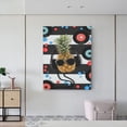 thumbnail image 6 of Gaeub Pineapple With Black Glasses Print Canvas Wall Art for Bathrooms Bedroom,Wall Decor,Framed Artwork for Wall,Modern Wall Decorations Prints Picture,Home Decor Wall Pictures 30" x 40", 6 of 8