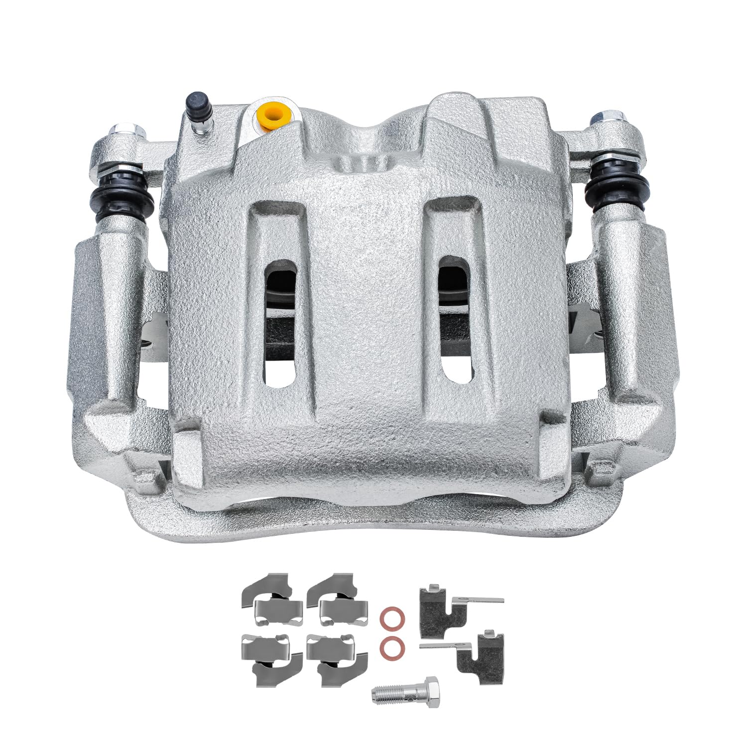 Detroit Axle - Front Disc Brake Calipers w/Bracket Replacement for Ford F-250 F-350 Super Duty Fits select: 2005-2012 FORD F250 SUPER DUTY, 2006-2008 FORD F350 SRW SUPER DUTY