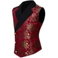 thumbnail image 2 of Mens Victorian Vest Tudor Suit Vest Renaissance Steampunk Gothic Waistcoat, 2 of 7