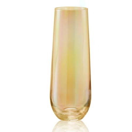 

Artland Luster Gold 10 Ounce Stemless Flute Set of 4