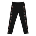 thumbnail image 5 of Toddler Girl Pants Fashion Print Tapered Athletic Jogger Pants Stretchable Long Leggings Size 3-4T ,Black, 5 of 5