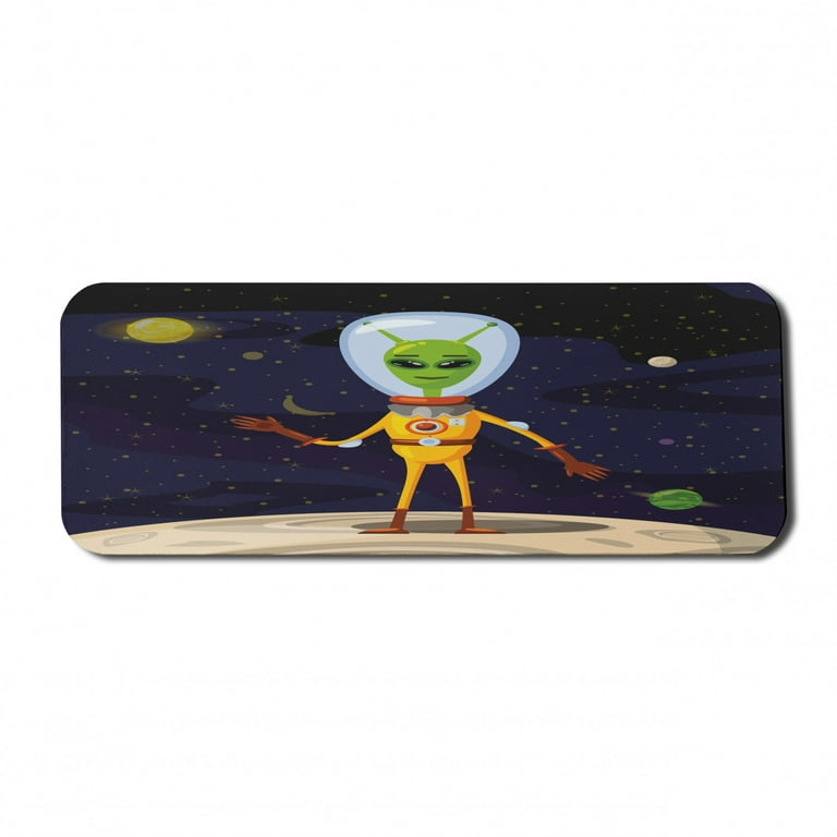 Mouse pad Aliens OVNI Planets Space - Mousepad E6930 com desenho animado  divertido para ela