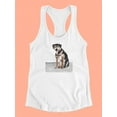 thumbnail image 3 of Pet Portrait I Racerback Tank Women -Annie Warren Designs, Female Medium, 3 of 4