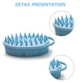 thumbnail image 3 of Silicone double-sided bath brush Bath brush soft touch brush exfoliating cleanblue, 3 of 5
