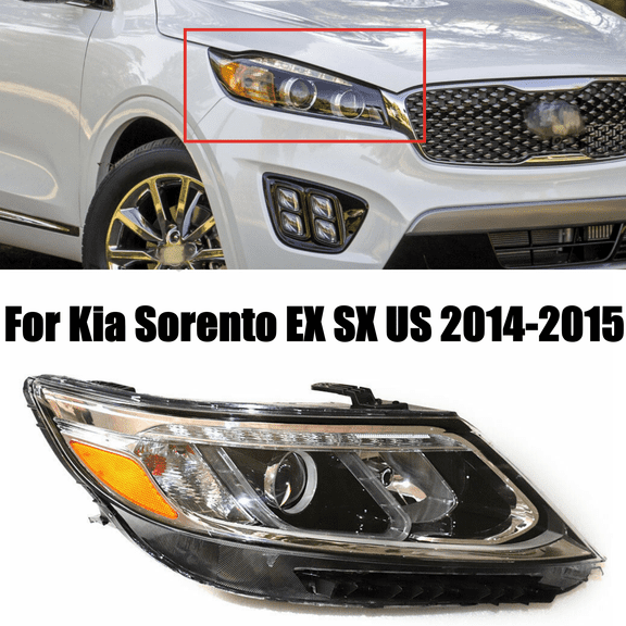 For 2014-2015 Kia Sorento RH Passenger Side DRL Headlight Headlamp Halogen
