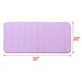 thumbnail image 4 of PiccoCasa Memory Foam Bath Mat Thin Absorbent Bath Rug Mat for Bathroom, Purple 32" x 20", 4 of 6