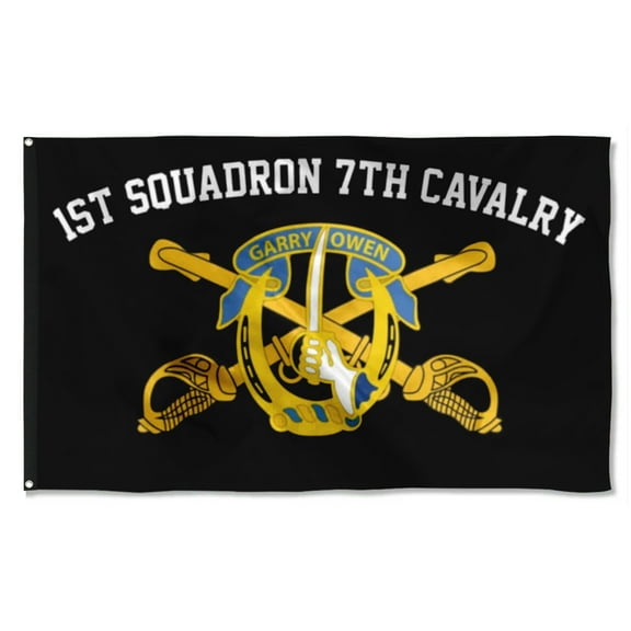 7th Cavalry Flag 3x5Feet Military Banner with 2 Brass Grommets