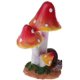 thumbnail image 5 of Seta de resina con adorno de animales Jardín de hadas Seta Macetas de jardín Decoración Adorno de cerámica para bricolaje Casa de muñecas Maceta Maceta Plantas Estatua - Seta de caracol rojo TUNC Sencillez, 5 of 5