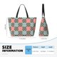 thumbnail image 4 of Fotbe Colorful Checkered Bolsa de Viaje para Playa - Resistente al Agua, Bolsa Tote de Gran Capacidad y Ligera con 7 Bolsillos para Mujeres y Hombres, 4 of 7