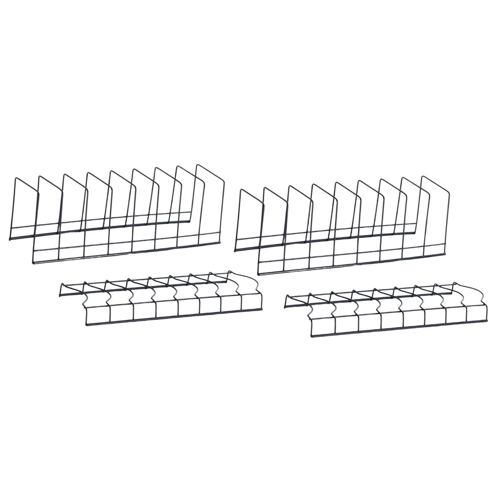 CoudarTitie 2 Bowl Drying Rack 2 Dish Holder Drain Basket for Home Restaurant Countertop Black