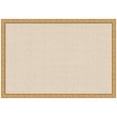 thumbnail image 4 of Kate and Laurel Framed Fabric Pinboard 38 x 26, Neutral Weave Printed Linen Decorative Bulletin Board for Use as a Vision Board or Wall Organization, Lila Gold Frame, 4 of 8