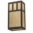 thumbnail image 5 of Meyda 201300 6.5 in. Hyde Park Double Bar Mission Wall Sconce - Antique Brass, 5 of 6