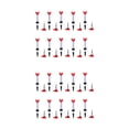 thumbnail image 3 of Paquete de 10 tees reductores Naiovety para pelotas de golf Rojo 2 piezas plástico, 3 of 6