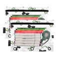 thumbnail image 2 of 2 Pack Flip Folders with Clear PVC Window Binder Pouches 3-Ring Binder Organizer for Office & Home Green and Black Bows, 2 of 6